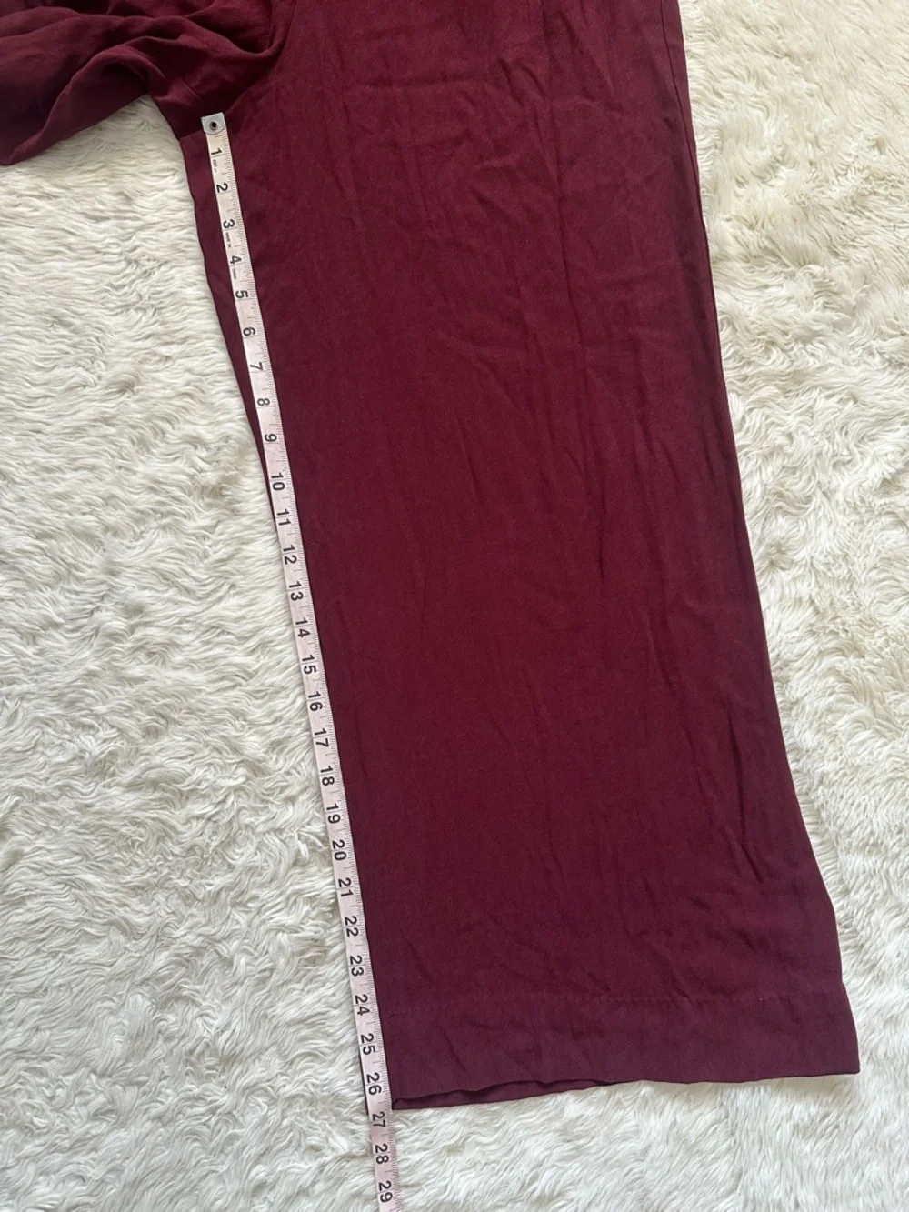 Madewell The Lucie Wide-Leg Jumpsuit Smocked Bodice Cabernet Sz S NWT New